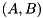 $(A,B)$